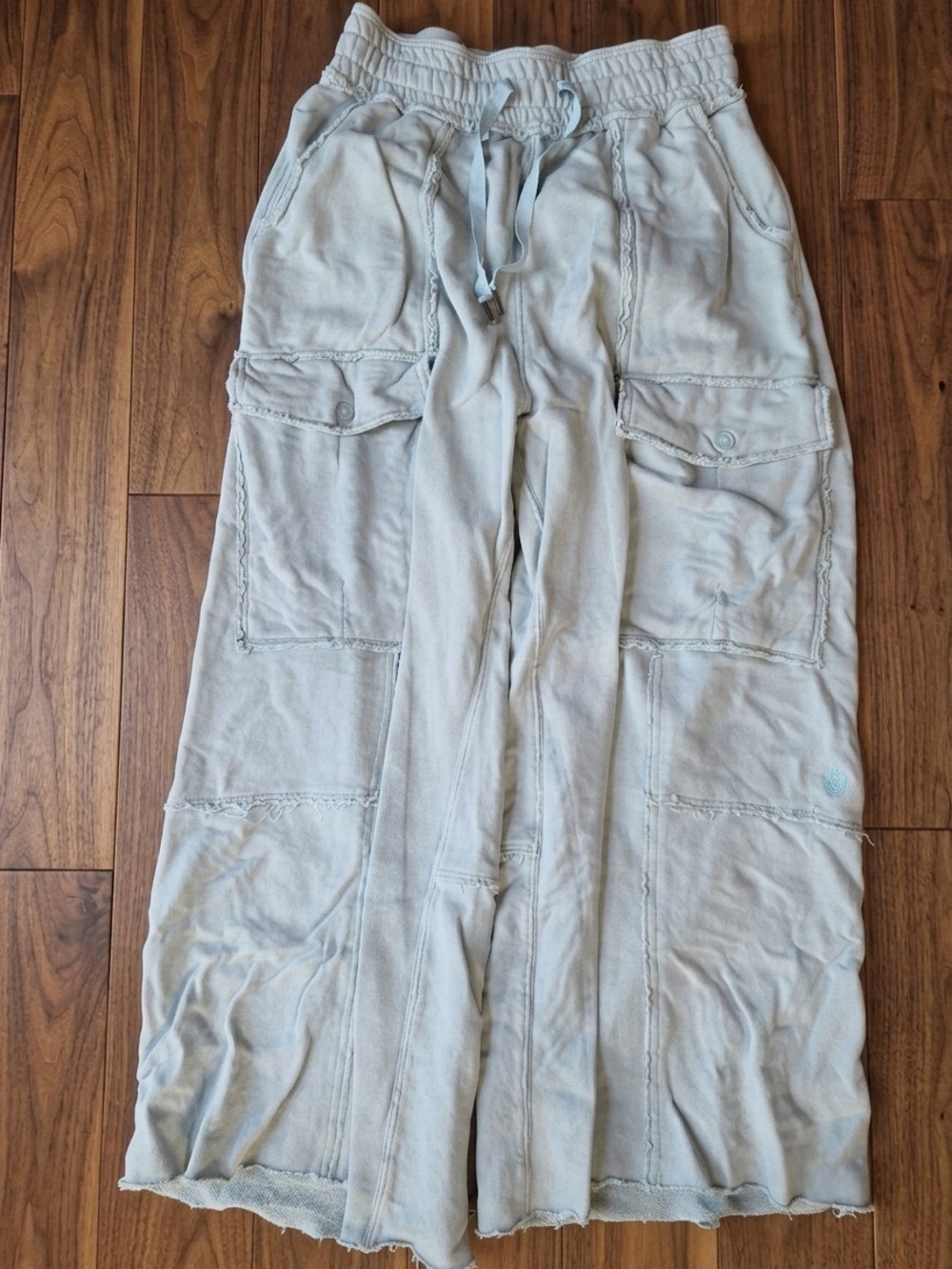 Light Gray Men's Cargo Lounge Pants